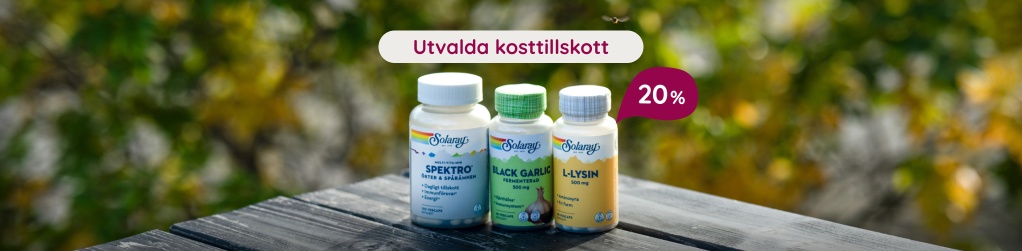 Kosttillskott  20 %